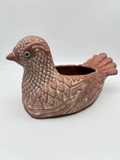 Terracotta Clay Pottery Planter Dove Bird Quail 1985 Teleflora