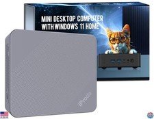 Mini PC N100, Alder Lake CPU 3.4GHz, 8GB RAM, 256GB SSD, 4K Dual Display