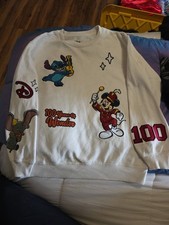 Disney 100 Years Of Wonder Women  s Mickey Mouse 100th Anniversary Sweatshirt L