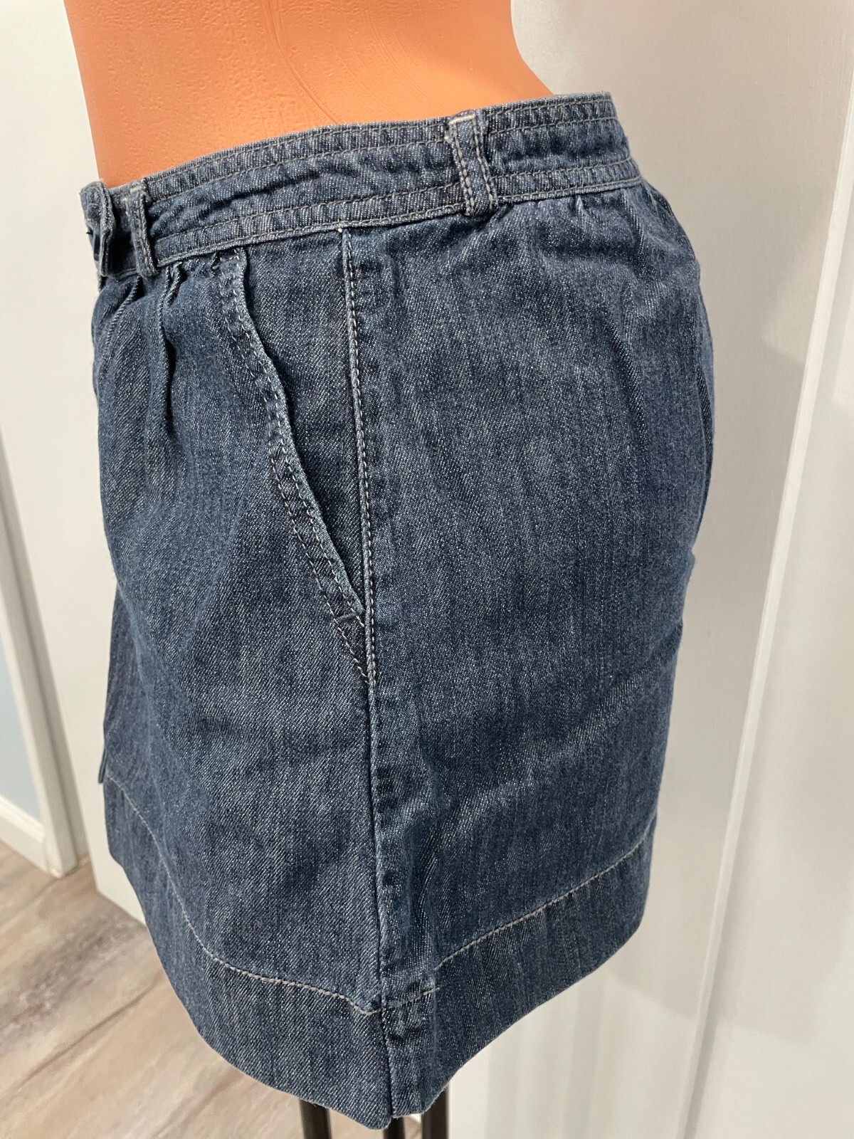 American eagle front button a Line  Mini Skirt Si… - image 4