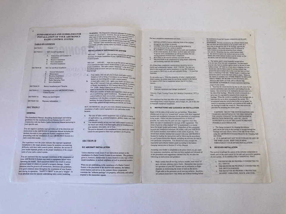 Vintage RC Airplane Airtronics Fundamentals and Carburetor Basics Manuals - Image 3 of 4