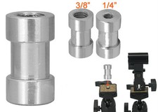 1/4" 3/8" Tripod screw to Light Umbrella Holder Adapter 5/8" Spigot stud