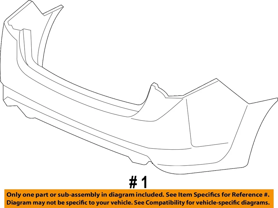 Used Rear Bumper Assembly Rear fits: 2010 Acura Tsx Sdn Base Rear Grade A Foto 4 de 4