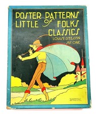 Vintage NOS 1926 Milton Bradley POSTER PATTERNS OF LITTLE FOLKS CLASSIC Set One