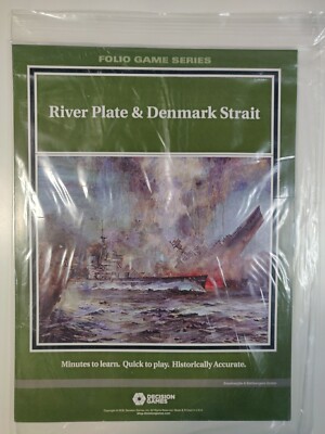 Decision Games-River Plate & Denmark Strait -folio game series-unpunched