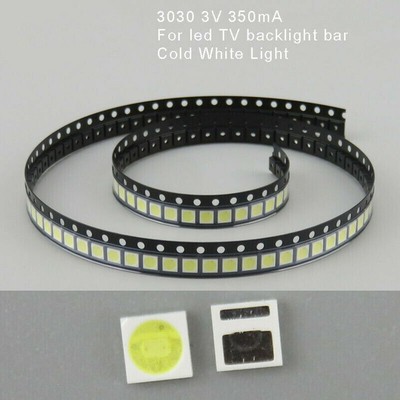 100Pcs 3030 Lamp Beads 3V-3.7V Diode LED TV Backlight Strip Bar,Repair TV