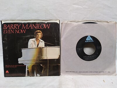 Barry Manilow Even Now/ Looks Like we made it 45 RPM records lot of 2 1976, 1978