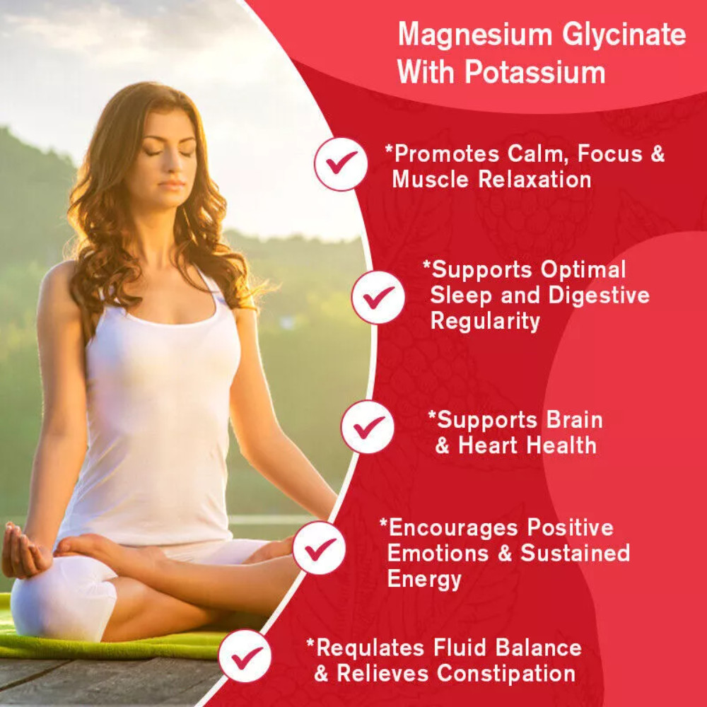 Magnesium Glycinate 400mg-Chelated,for Calm,Stress,Sleep,Leg Cramp,Heart