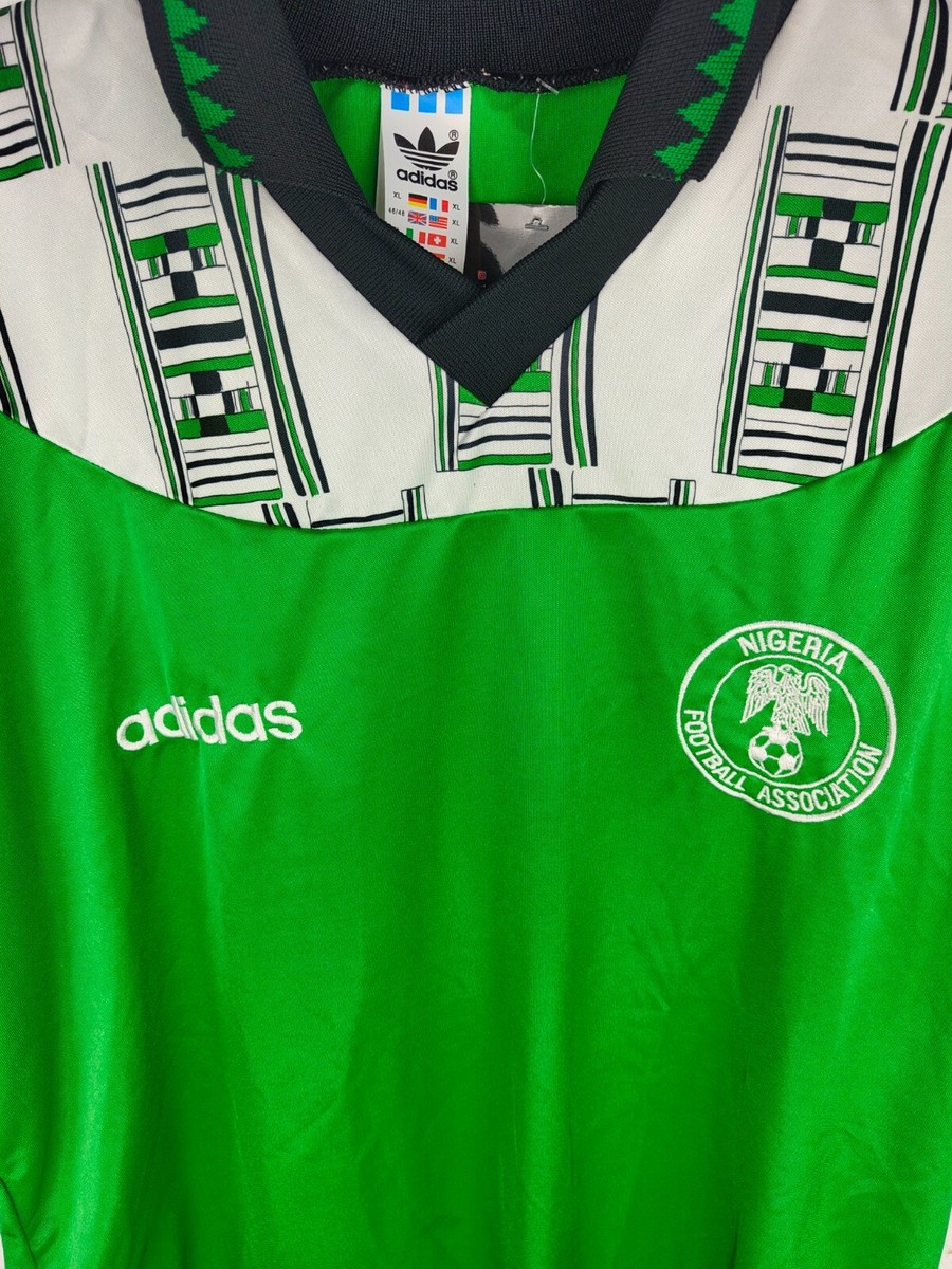 PERFECT Vintage Nigeria Football Home Shirt 1994 (XL) Adidas PERFECT Vintage Nigeria Football Home Shirt 1994 (XL) Adidas