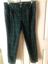 Women’s Crown And Ivy Plaid Pants ~ Size 12R