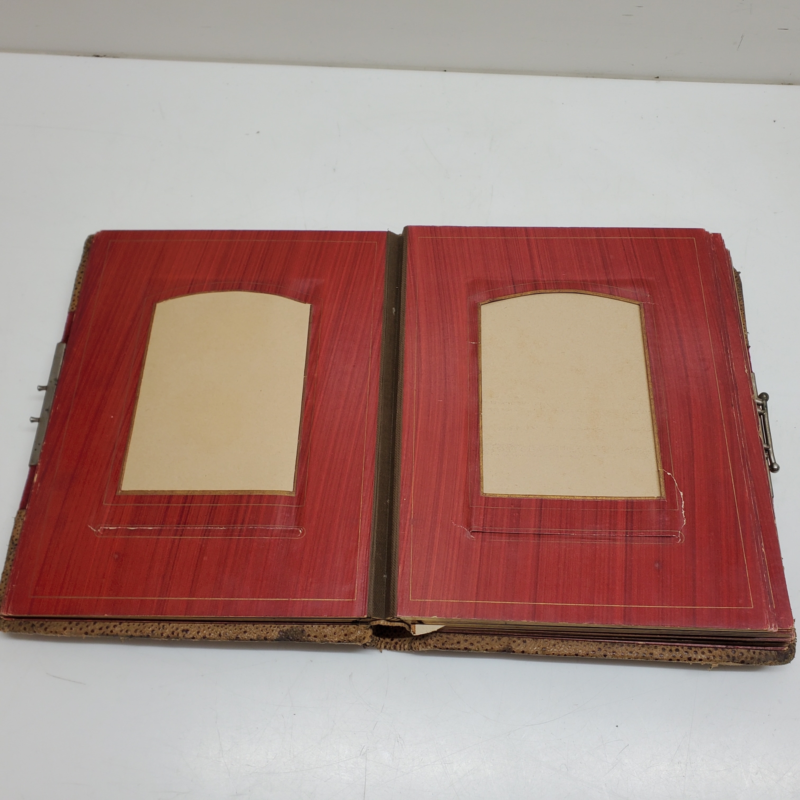 Antique Leather Empty Photo Album eBay