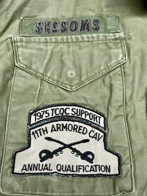 Cold War 1970s 11th ACR Germany US Army M-65 Field Jacket - OG 107
