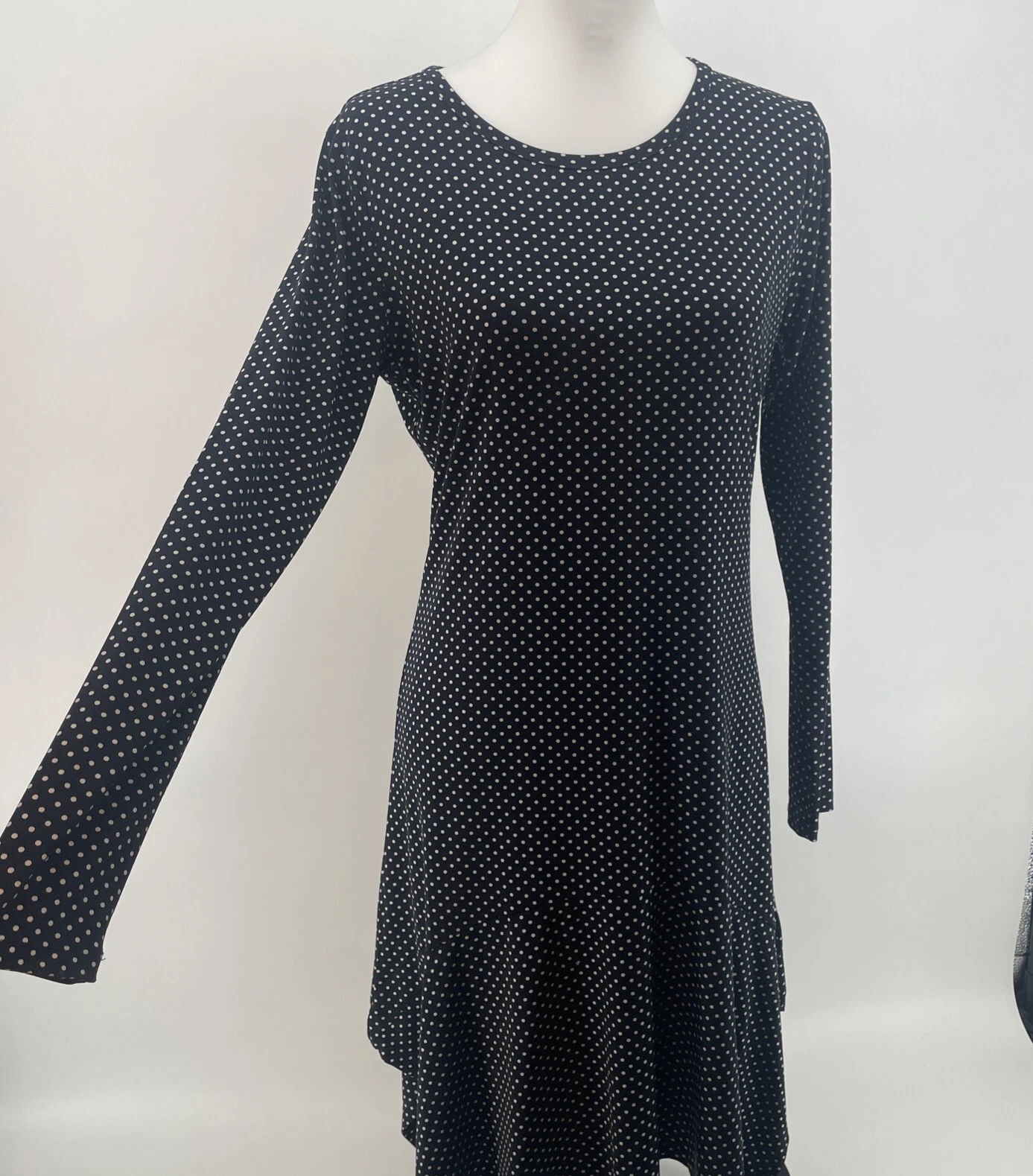 Michael Kors abito nero a pois donna medio classico carriera brunch