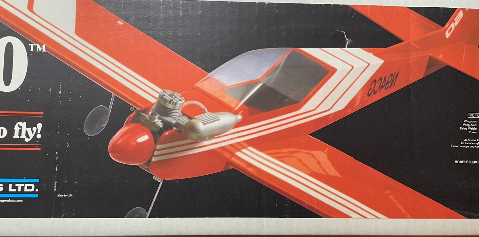 Vintage Carl Goldberg model airplane kits the tiger 60 oop! eBay