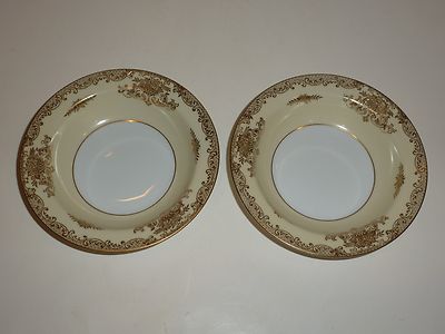 Vintage Noritake Occupied Japan Pair Small Bowls, Gold Tone