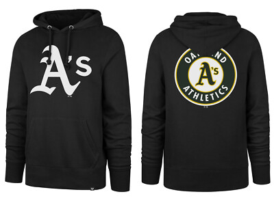 MLB Oakland Athletics A's Hoody Burnside Backer black Kaputzenpullover Sweater
