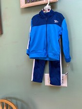 Reebok Boys Electric Blue 2 Piece Set / Hoodie  Pants Size 4T New with tags
