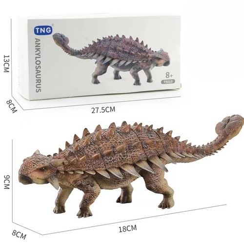 TNG Hard PVC Saichania Model Prehistoric Ankylosauridae Dinosaur Collector Decor - Picture 10 of 10