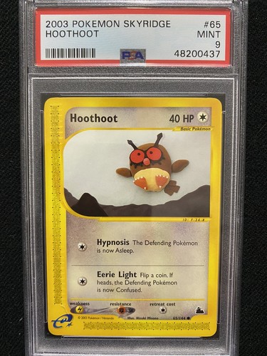 Hoothoot graded PSA 9 for sale on eBay