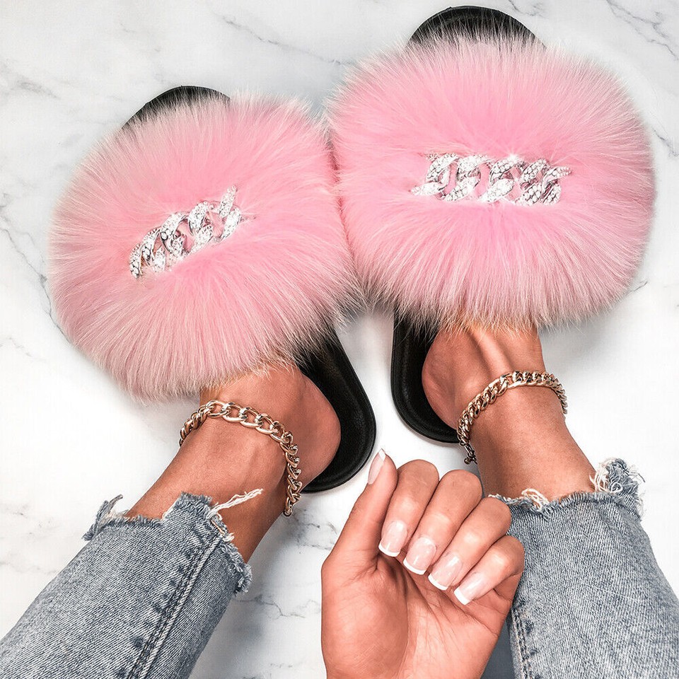 'Sachi' Furry Sandal