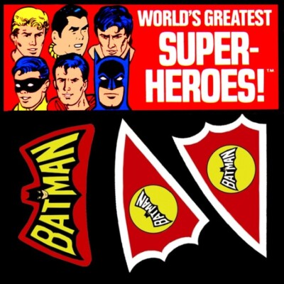 Mego Batman Batcopter Decal for World's Greatest Superheroes 8'' Figure Vechile