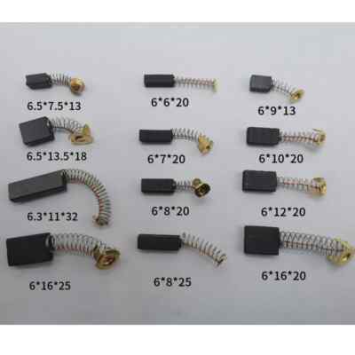 15pcs Power Tool Carbon Brush Electric Hammer Angle Brush Replacement 30 Sizes