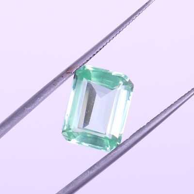 4.85 Ct Emerald Cut Top Quality Tourmaline Green Mint Certified Loose Gemstones