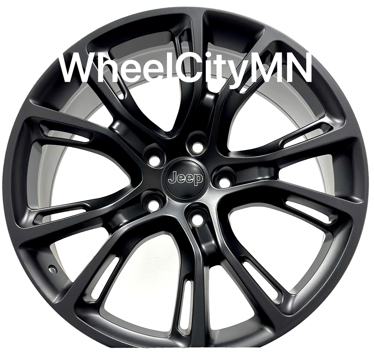 20” matte black Jeep Grand Cherokee SRT OE replica wheels Spyder