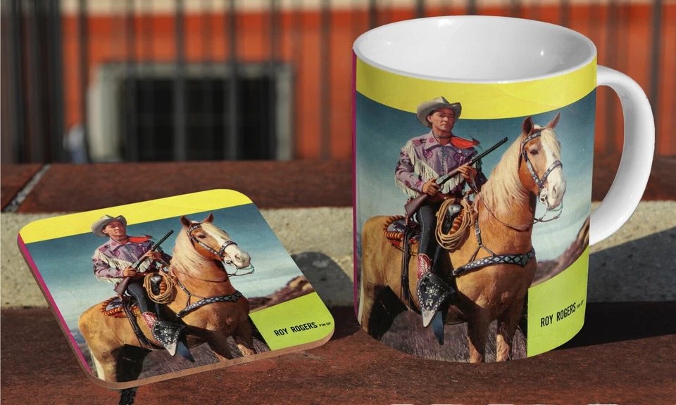 Roy Rogers #1 - Ceramic Coffee / Tea Mug + Matching Coaster