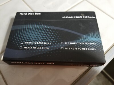 Hard Disk Box mSATA to USB 3.1 M.2 NGFF SSD series