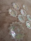 Federal Glass Carnival Iridescent Lusterware Petal Candy Dish Serving Platter — photo 4
