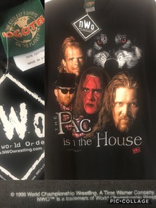 nWo-Rare-Vtg-1998-Pac-In-House-Luger-STING-Konnan-Nash-L-T-Shirt-WOLFPAC-WWF