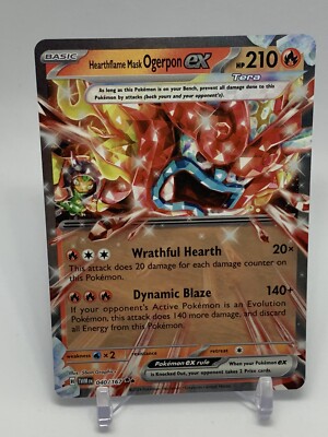 Pokemon TCG Twilight Masquerade Hearthflame Mask Ogerpon ex Tera