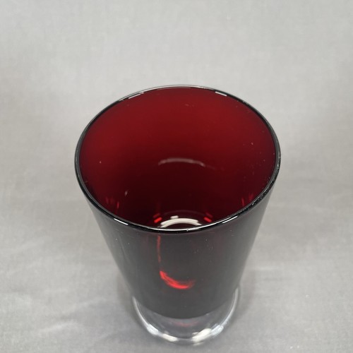 Cristal D' Arques Cavalier Ruby Water Goblet 5 1/8" Replacement - Picture 3 of 5