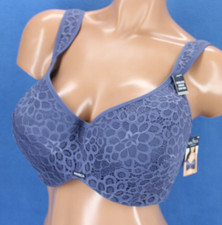 Nautica Underwire Lined Lace Blue Balconette Bra NWT Size 40D H1452