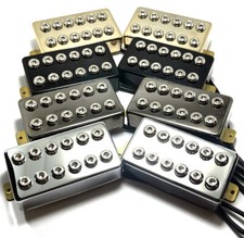 Chrome Pole Style Covered Crusaders, Individual Humbucker or HH Set Color Choice