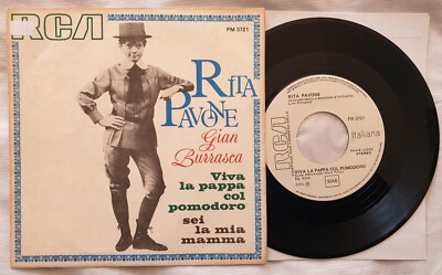 45 RITA PAVONE - VIVA LA PAPPA COL POMODORO - ANNO 1973 - PROMO - PM 3721 - EX+