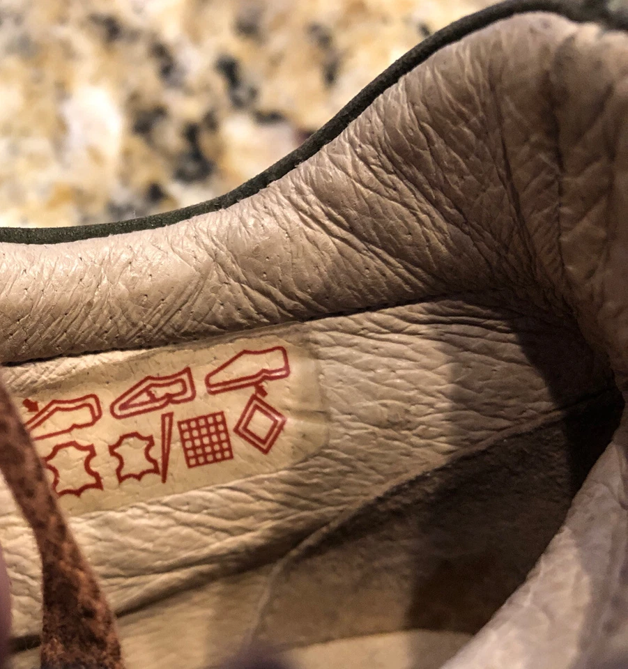 Botas Elefanten Cuero Con Cordones Marrón y Verde EU 27 US 10-10.5 Hechas en Brasil Foto 3 de 4