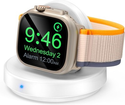 Apple Watch Charger Magnetic Fast Charging Dock Wireless White