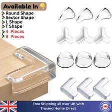 4/8 Clear Rubber Furniture Corner Edge Table Cushion Guard Protector Baby Safety