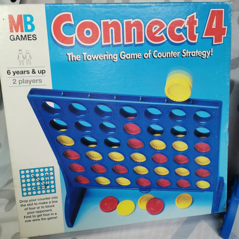 Connect 4 – 1996 MB Games Edition – 100% Complete Family Fun Game Vintage - Image 2 of 4