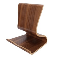 Brown Wooden Mobile Phone Stand Tabletop Tablet Holder Bracket For Bedside