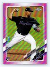 2021 Topps Chrome Pink Refractor #193 Sixto Sanchez Rookie Miami Marlins