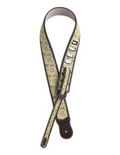 3D Western Guitar Strap Lace Look Adjustable 2 1/4 Width Tan DGS07