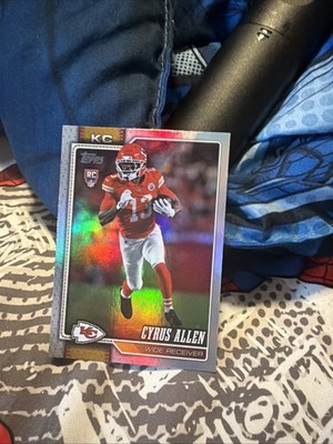 Topps Flagship 2026 - Cyrus Allen HOLOFOIL Rookie Card - Kansas City Chiefs #382