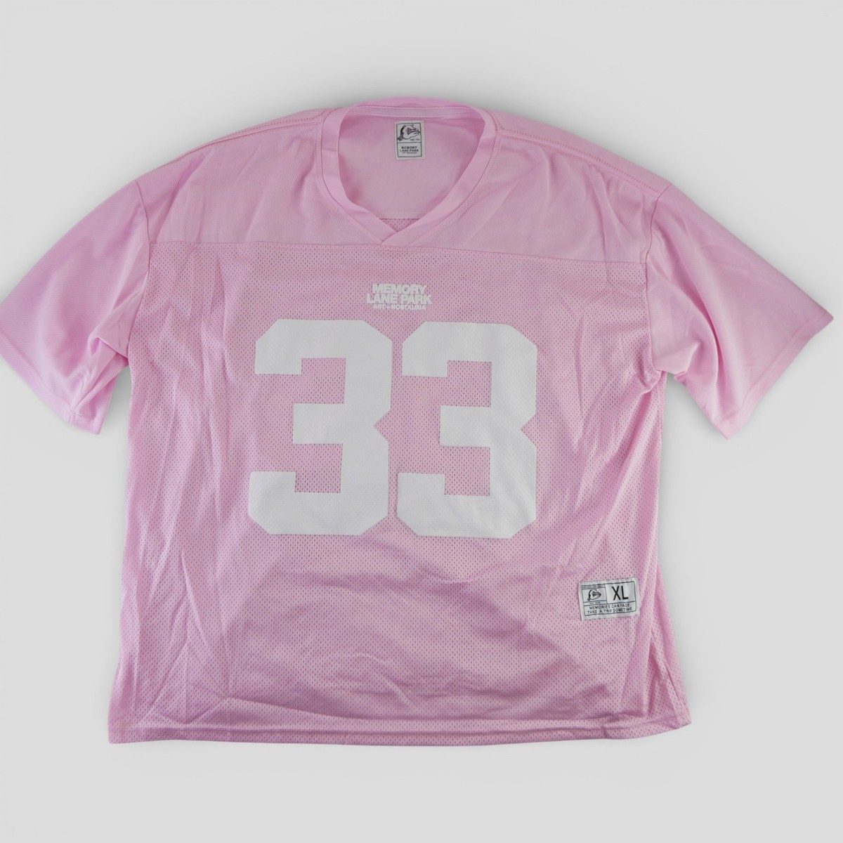 Memory Lane Park 33 Pink Football Jersey Mesh Streetwear XL Y2K