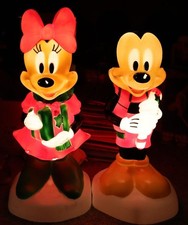 Mickey  Minnie Mouse 24  Light Up Christmas Blow Mold Disney Magic Holiday
