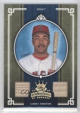 2005 Donruss Diamond Kings Gold Materials 32/50 Garret Anderson #303 e2e