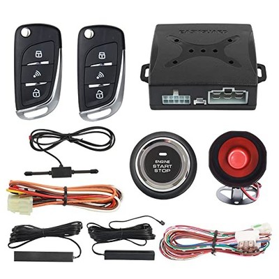  EC003N-V Car Burglar Alarm Security System PKE Passive keyless Entry Remote 