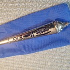 Vintage Silver Plate Salad Serving Set With Cobalt Blue Insert — photo 5